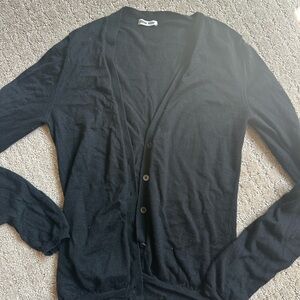 Miu Miu Black Knit Cashmere Cardigan
